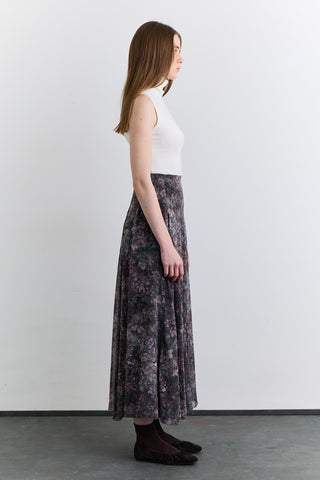 Panelled Pattern Skirt Dark Romance