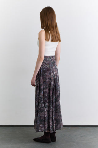 Panelled Pattern Skirt Dark Romance