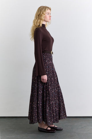 Panelled Pattern Skirt Ditsy