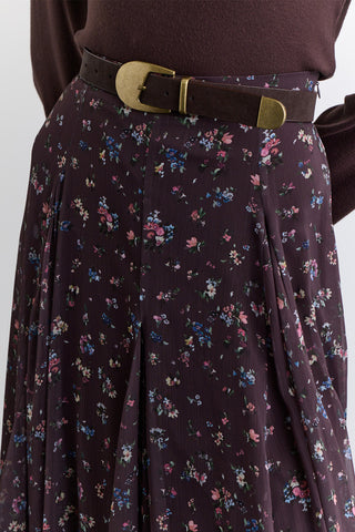 Panelled Pattern Skirt Ditsy