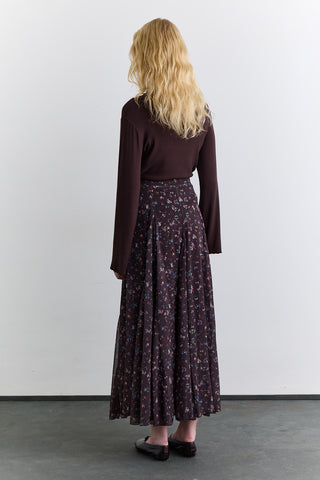 Panelled Pattern Skirt Ditsy