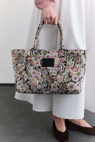 Jacquard Tote Bag Powder