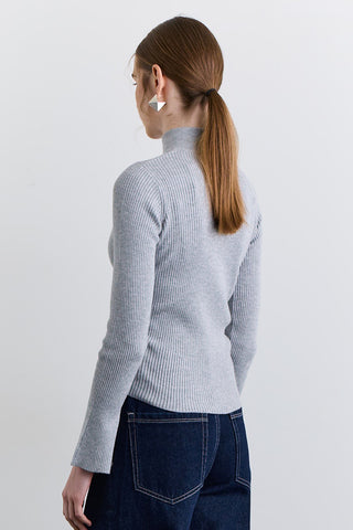 Cross Front Cardigan Grey