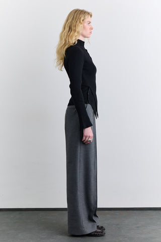 Classic Pleated Trousers Grey