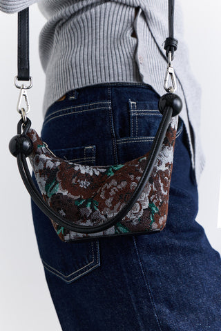 Jacquard Mini Bag Brown
