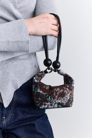 Jacquard Mini Bag Brown