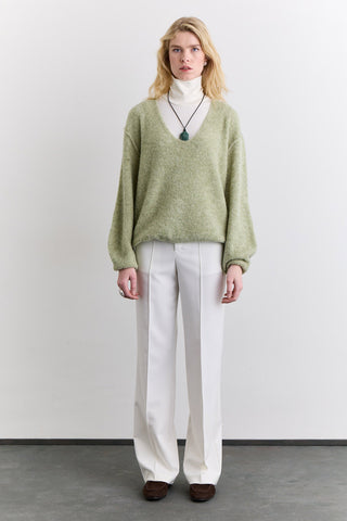 Soft Touch Knit Sweater Green
