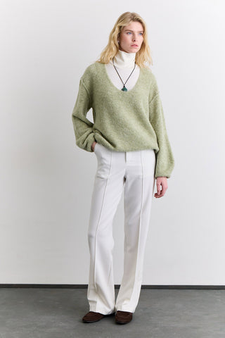Soft Touch Knit Sweater Green