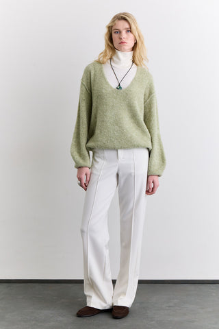 Soft Touch Knit Sweater Green
