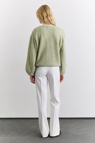 Soft Touch Knit Sweater Green