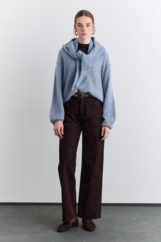 Soft Touch Knit Sweater Blue