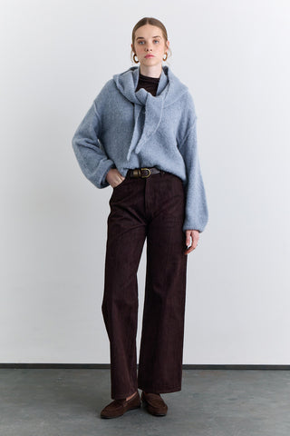 Soft Touch Knit Sweater Blue