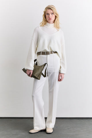 Soft Touch Knit Sweater Ecru