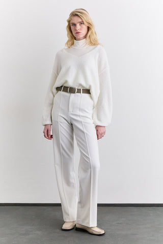 Soft Touch Knit Sweater Ecru