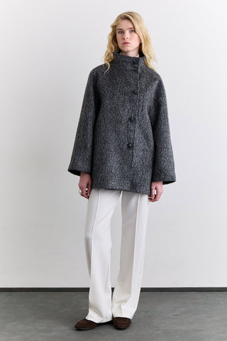 Mae Double Breasted Coat Anthracite