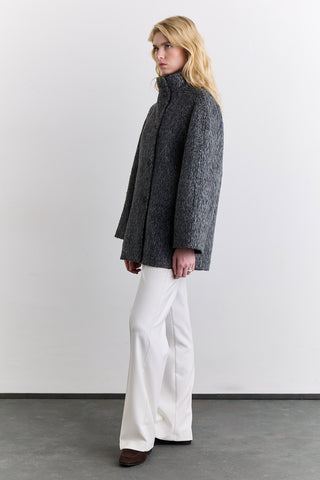 Mae Double Breasted Coat Anthracite