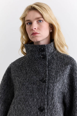 Mae Double Breasted Coat Anthracite
