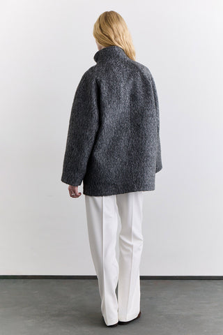 Mae Double Breasted Coat Anthracite