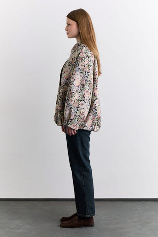 Jacquard Pattern Statement Jacket Powder