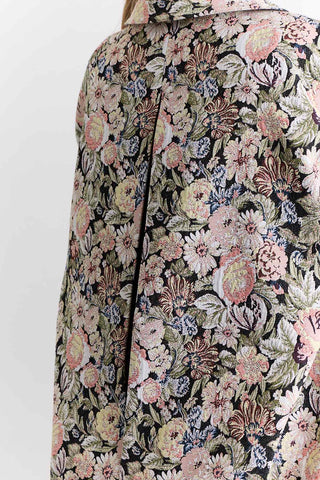 Jacquard Pattern Statement Jacket Powder