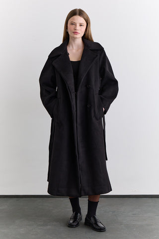 Plain Cachet Coat Black