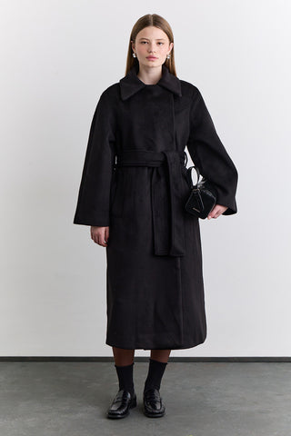 Plain Cachet Coat Black