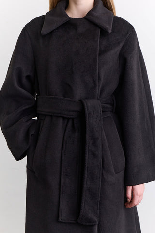 Plain Cachet Coat Black