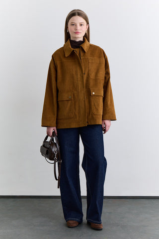 Velvet Worker Jacket Camel