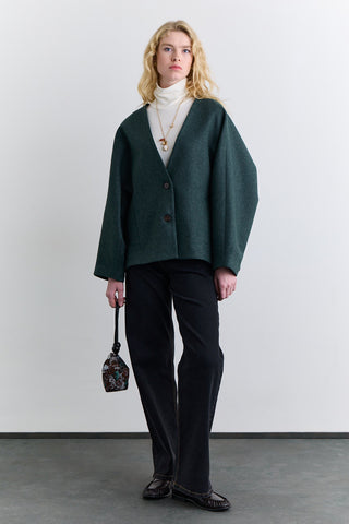 Milana Cachet Coat Green