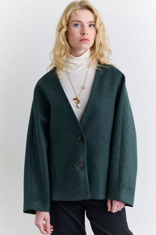 Milana Cachet Coat Green