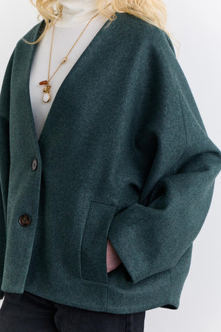 Milana Cachet Coat Green