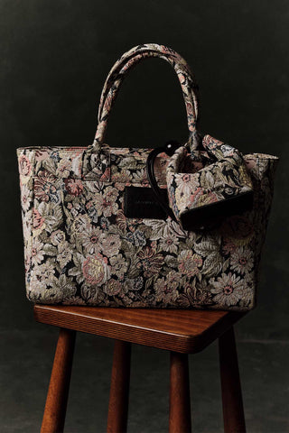 Jacquard Tote Bag Powder