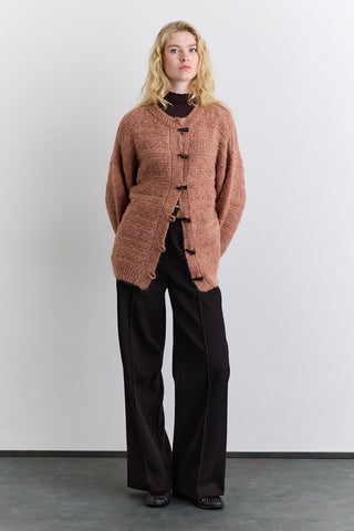 Chunky Button Knit Cardigan Tile