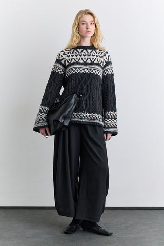Nordic Pattern Sweater Grey