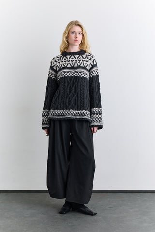 Nordic Pattern Sweater Grey