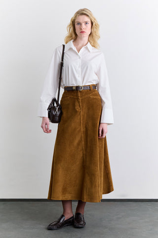 Corduroy Maxi Skirt Tile