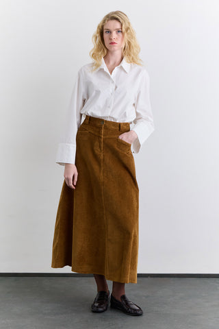 Corduroy Maxi Skirt Tile