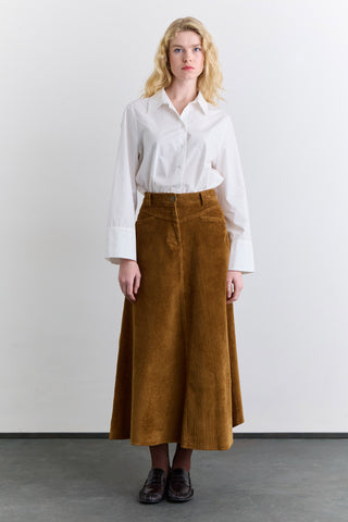Corduroy Maxi Skirt Tile