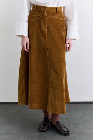 Corduroy Maxi Skirt Tile