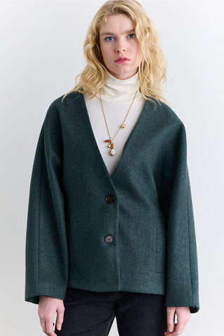 Milana Cachet Coat Green