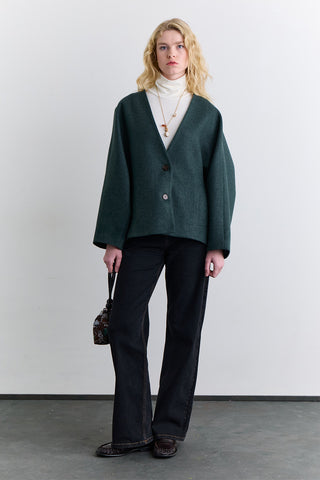 Milana Cachet Coat Green