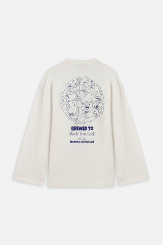 Manuka Coffee Club T-Shirt Ecru