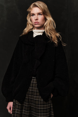 Soft Touch Buttoned Cardigan Black