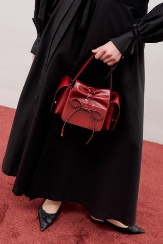 Lyra Bow Bag Burgundy