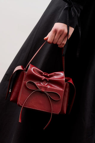 Lyra Bow Bag Burgundy