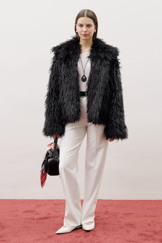 Mara Faux Fur Jacket Black