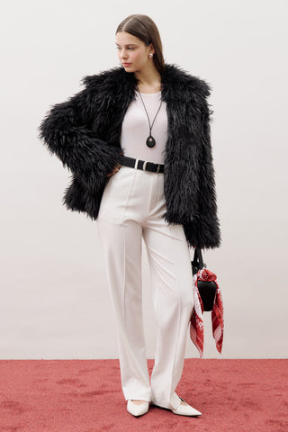 Mara Faux Fur Jacket Black