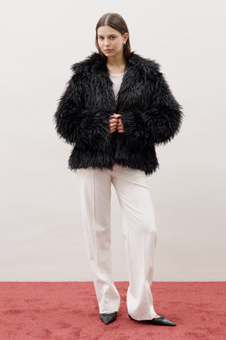 Mara Faux Fur Jacket Black