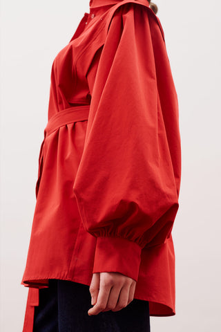 Nora Statement Shirt Red