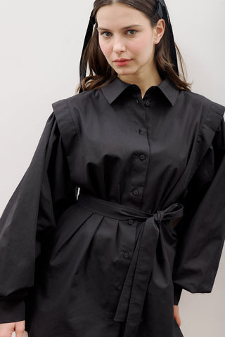 Nora Statement Shirt Black